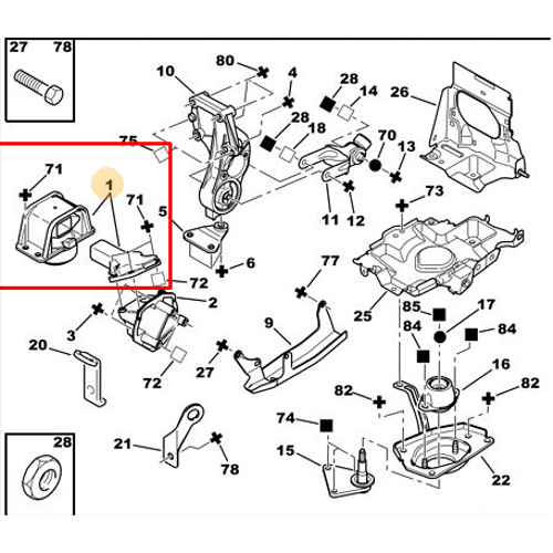 ORIJINAL 307 1.6 SA MOTOR KULAK 1839J1