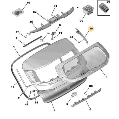 ORIJINAL 308 P5  DEFLEKTR SA    98355038XK