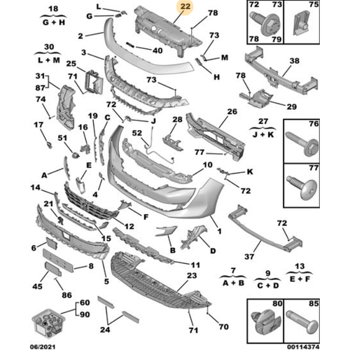 Orijinal 508 n Tampon skeleti R8    9813564380