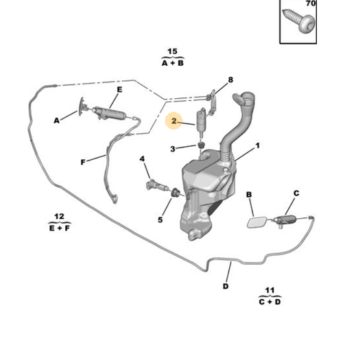 Orijinal Far Ykama Pompas 5008 T87   6434E3