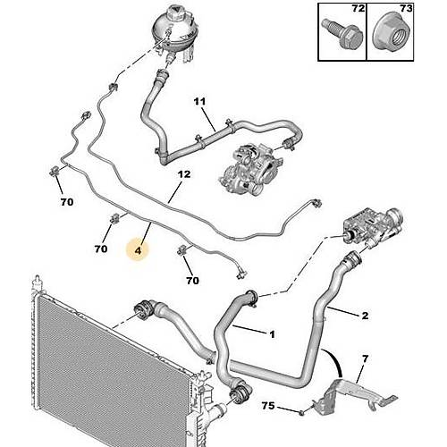 ORIJINAL YEDEK SU DEPO HORTUM  9677186380