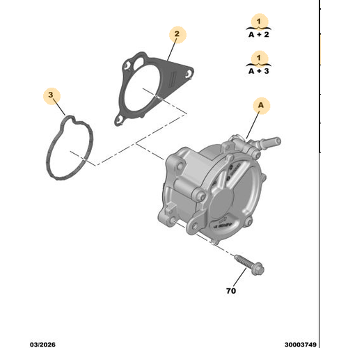 Orijinal Vakum Pompas� / Fren Vakum Pompas�  3008 P64 GT  9837539080