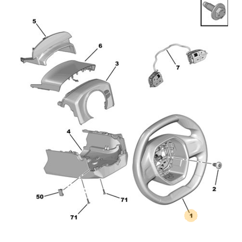 Orijinal 208 P21  DREKSYON SMT 98255044Zd