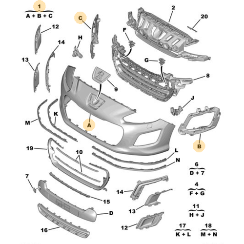 Orijinal n Tampon 308 T7 7401XE