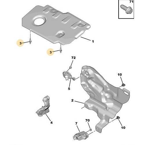 ORIJINAL  MOTOR �ST KAPAK CIVATA EKSEN�    1436S7