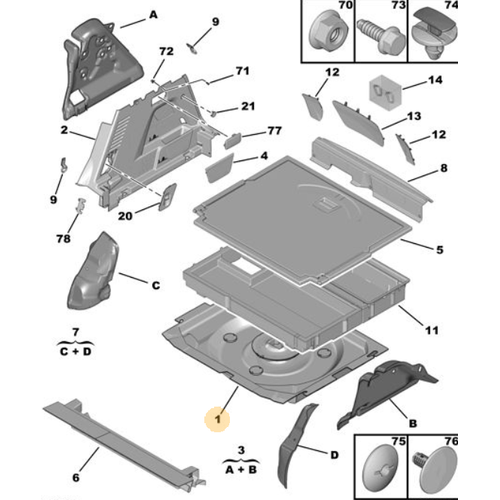 Orijinal  3008 Bagaj Hals P84E   98100463ZD