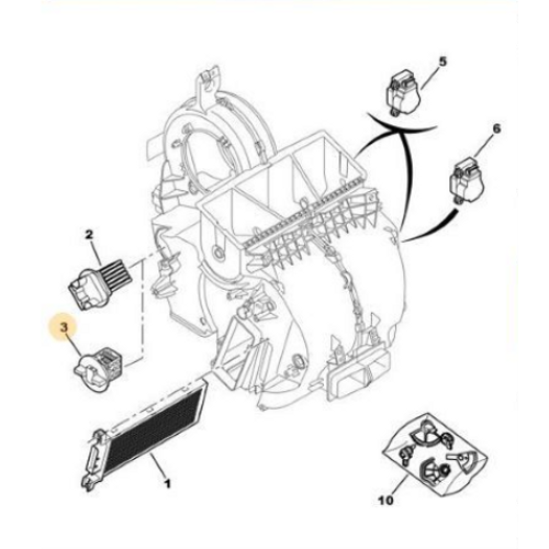 ORIJINAL 307 Kalorifer Rezistans�   6445XE