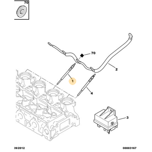 ORIJINAL 307 Is�tma Bujisi Civatal�    5960E9