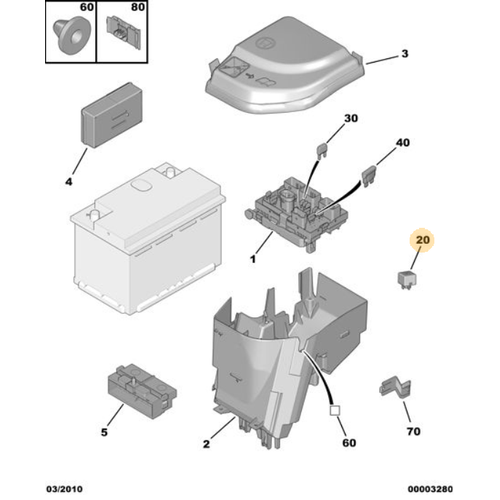 ORIJINAL 307 Fan R�lesi Ye�il    6547TX