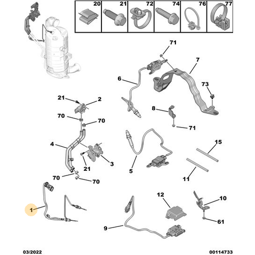 Orijinal  Gaz S�cakl�k Sens�r    9812376480
