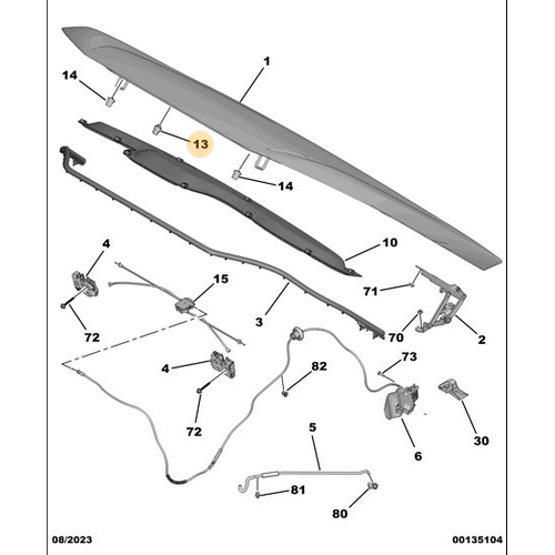 Orijinal  Kaput Dayana��  5008 (P74) GT DS4 308 P5 408 9834640380
