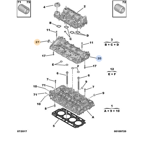 ORIJINAL 1.5 SLNDR KAPAK TAPASI DV5R