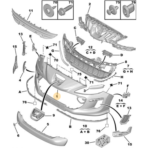 Orijinal n Tampon  308 T7 7401LS