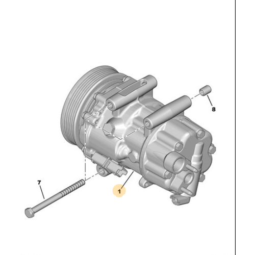 Orijinal Alternatr 308 T7 DW10C 648756