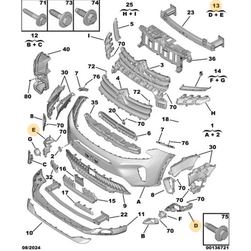 Orijinal C5 C84 n Tampon Sis Far erevesi Braketi  Makyajl Kasa    1685322380