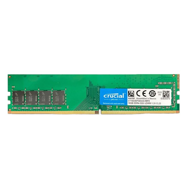 CRUCIAL 16GB DDR4 3200MHZ CL22 PC RAM VALUE CT16G4DFS832A ...