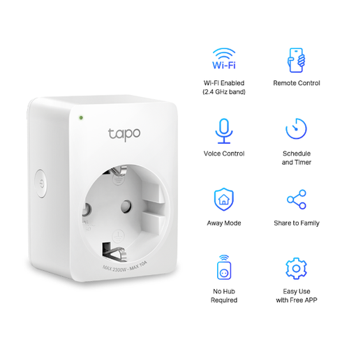 Tp-Lınk Min Mini Smart Wi-Fi Socket (4-Pack) (Tapo-P100-4P)