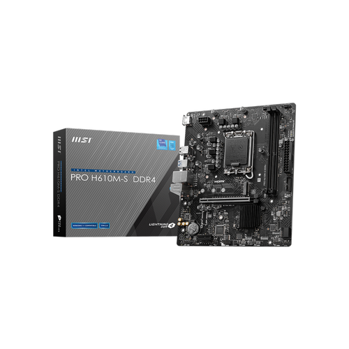 MSI MB PRO H610M-S DDR4 SOKET 1700 DDR4 3200(OC) HDMI  M.2 USB3.2 1x 1G LAN mATX
