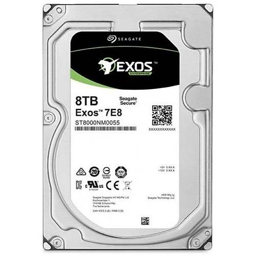 SEAGATE 3.5 EXOS ENTERPRISE 8TB 7200RPM 256MB SATA3 7-24 HDD ST8000NM0016