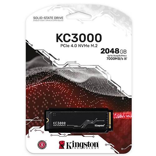 2TB KINGSTON KC3000 M.2 NVMe PCIe 4.0 SKC3000D-2048G 7000-7000MB-s