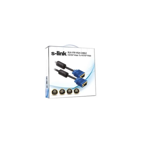 S-Lnk Slx-179 15M M-M Monitr Pc Aras Vga Data Grnt Kablosu