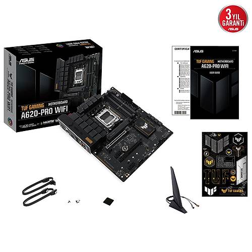 Asus Tuf Gamng A620-Pro AM5 Wf Ddr5 6400Mhz Atx