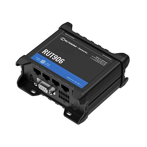 4 x 10-100 Mbps ETH Port Dual Sim RS232-RS485 ve 4 x I-O GNSS CAT4 LTE Router ( RUT906000000 )