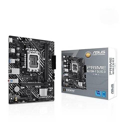 Asus Pr�me H610M-F D4 R2.0-Csm Ddr4 Hdm� Pc�e 4.0 1700P Matx Kurumsal Anakart