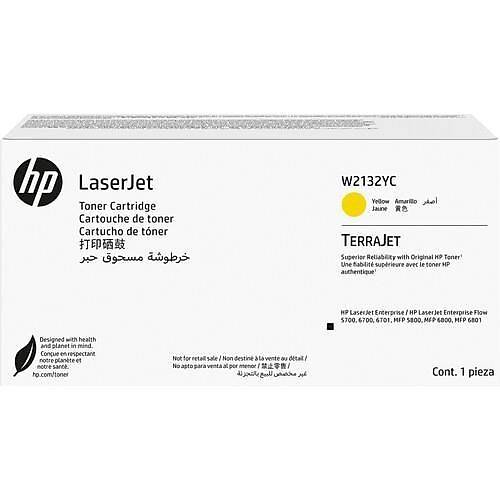 Hp W2132yc (213Y) Yellow Contract Laserjet Toner Cartrdge