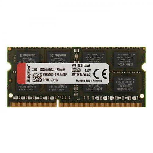 8 Gb Ddr3 1600Mhz K�ngston Cl11 Kvr16Ls11-8Wp Nb