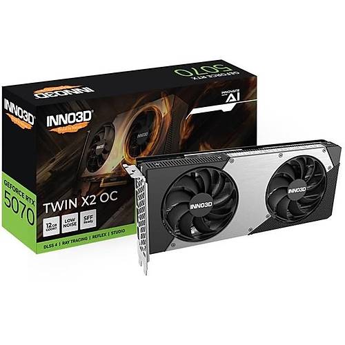 INNO3D RTX5070 12GB TWIN X2 OC N50702-12D7X-195064N GDDR7 192bit HDMI DP PCIe 5.0