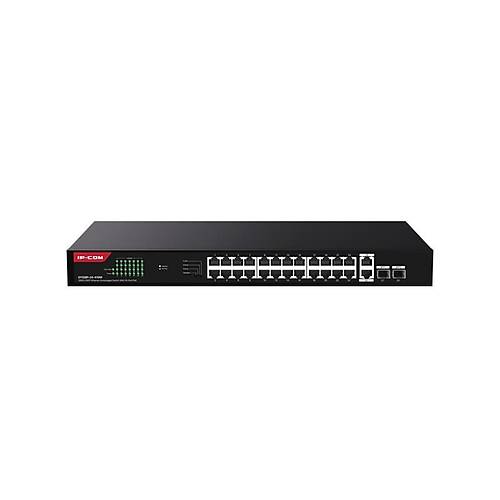 Ip-Com G1128-24-410W 24 Port Ggabt +2Xgb Rj45-Sfp Uplnk 370W Poe Rackmount Swtch