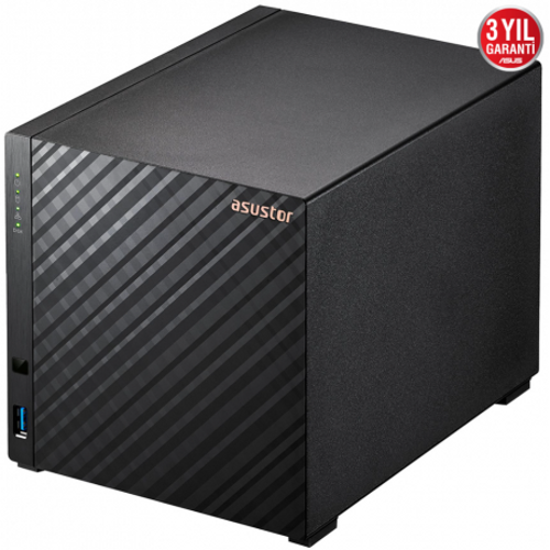 Asustor As1104T Realtek Qc 1Gb Ram 4-Diske Kadar Destekli Nas Server (Disksiz)