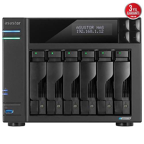 Asustor As6706T Celeron N5105 Qc-8Gb Ram-6-Diskli Nas Server (Disksiz)