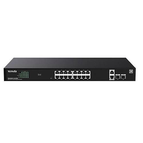 TENDA 16port 250w FULL PoE TEG2220P-16-250W GIGABIT 2X SFP CLOUD Y�NET�LEB�L�R Switch