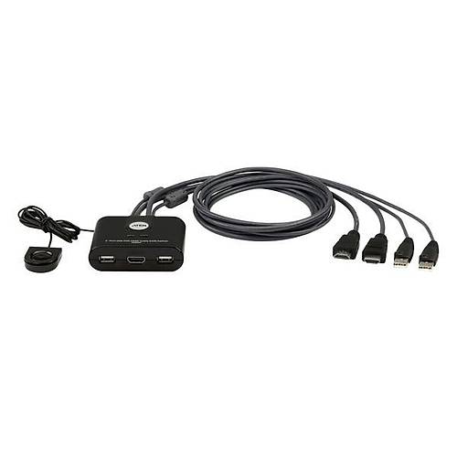 Aten Aten-Cs22Hf  2 Port Usb Fhd Hdm Kvmp (Keyboard/Video Monitor/Mouse)  Switch