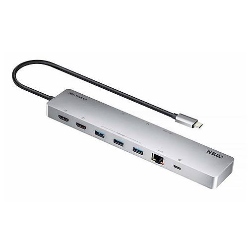 Aten ATEN-UH3240 G�� Ge�i�li 11'i 1 arada USB-C �oklu Ba�lant� Noktal� Yerle�tirme �stasyonu