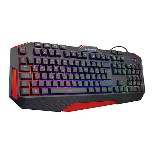 Rampage KB-RX7 ALPOR PRO Siyah USB RGB Ayd�nlatmal� Q Gaming Oyuncu Klavyesi