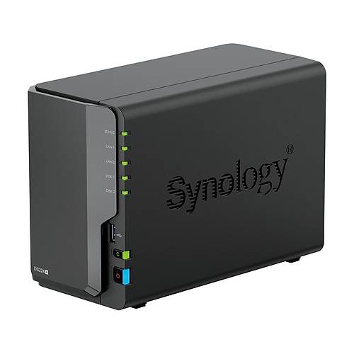 SYNOLOGY DS224 PLUS CELERON QC- 2 GB RAM- 2-diskli Nas Server (Disksiz)
