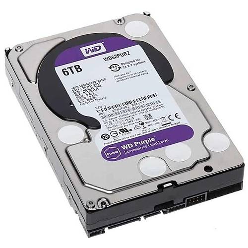 WD 6TB PURPLE WD62PURZ 256MB 5400RPM G�VENL�K D�SK�