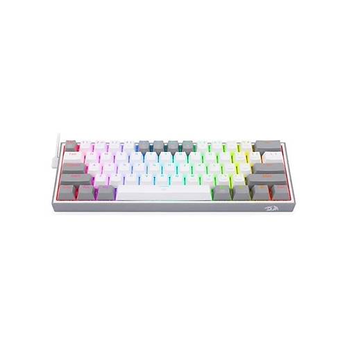 REDRAGON K617 FIZZ RGB RED SWITCH MEKAN�K OYUNCU KLAVYES� BEYAZ-GR�