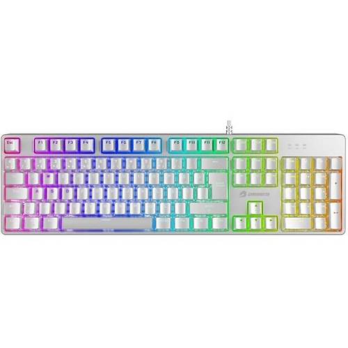 GAMEBOOSTER G24W Enigma Rainbow Ayd�nlatmal� Red Switch Mekanik Beyaz Oyun Klavyesi