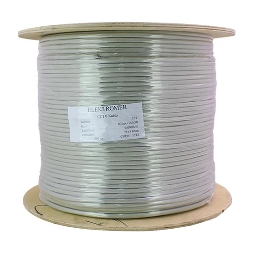 Oem 2X0,50 500M 2+1 Cctv Gri Kablo