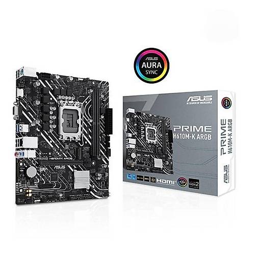 Asus Prme H610M-K Argb Ddr5 M.2 Hdm Vga Matx 1700P