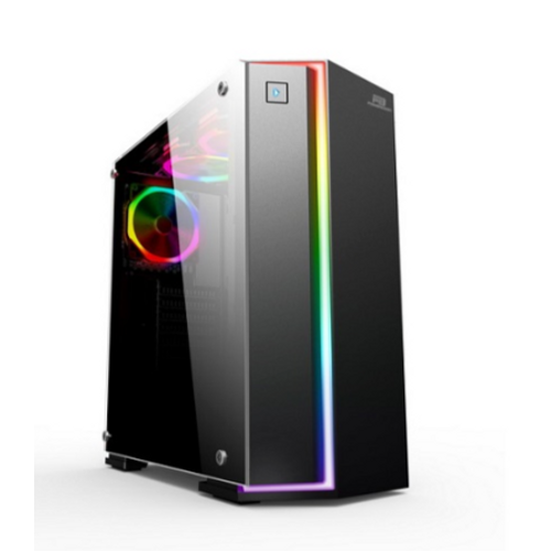 Power Boost Vk-G3906S Usb3.0 Siyah Rainbow Rgb Fan Strip Kasa (Psu Yok) (Vk-G3906S)