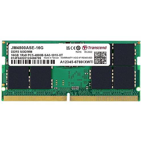 Transcend 16Gb Ddr5 4800Mhz Cl22 Notebook Ram Value Jm4800Ase-16G