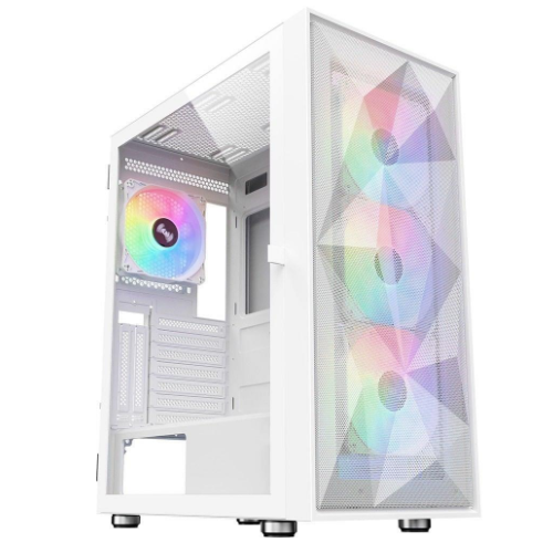 Powerboost Pb-P3509Bw 4-Fanl Gamng Md-Tower Pc Kasas Beyaz