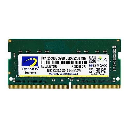 TwinMOS 32GB DDR4 3200MHz NOTEBOOK RAM MDD432GB3200N
