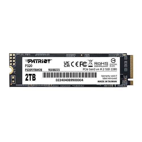 Patriot P320 2Tb 3000-2200Mb-S Nvme M.2 Ssd Disk (P320P2Tbm28)