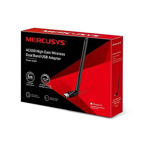 Tp-L�nk Mercusys Mu6H 650Mbps Kablosuz Dual Band Usb Adapt�r